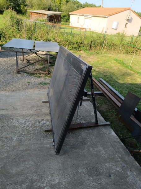 Fabrication porte acier et tôle perforée 